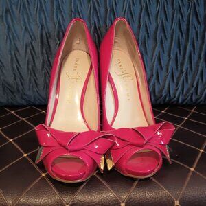 Ivanka trump pink bow heels